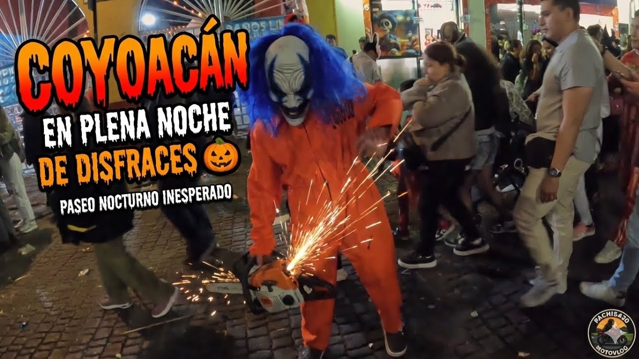 Coyoacán en plena noche de disfraces 🎃 | Paseo nocturno inesperado