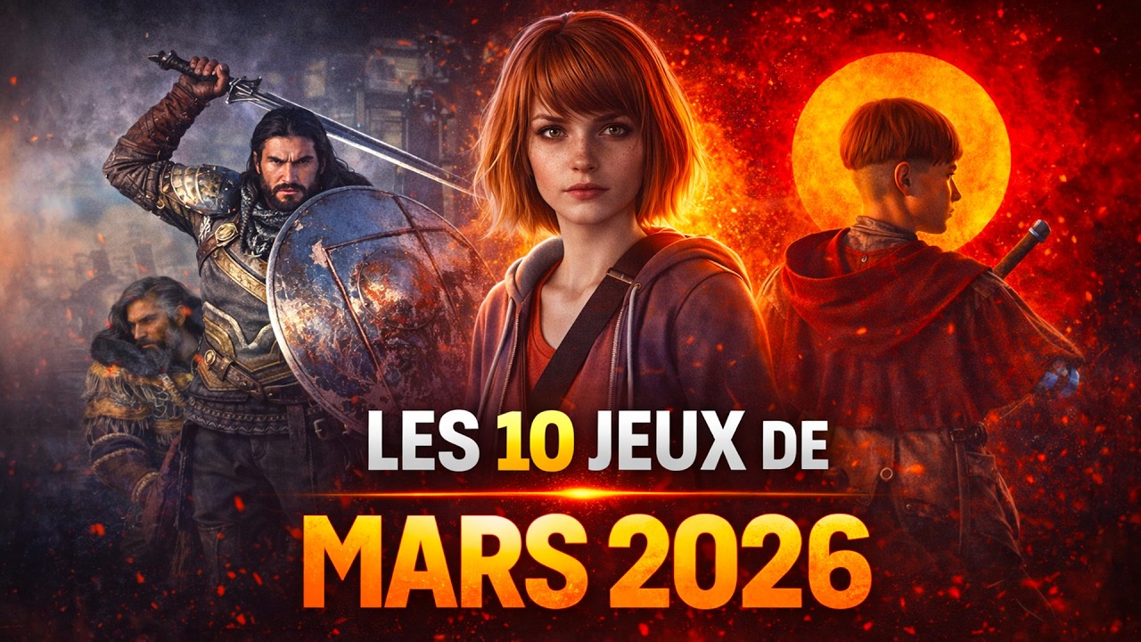 Les 10 JEUX les plus attendus de MARS 2026 sur PS5, Nintendo Switch 2, Xbox et PC🎮