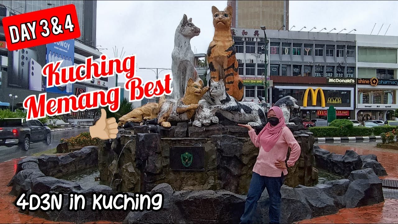 4D3N DAY 3&4 in Kuching Sarawak |Borneo Cultures Museum | Ikan Terubuk Masin | Cat Statue Kuching