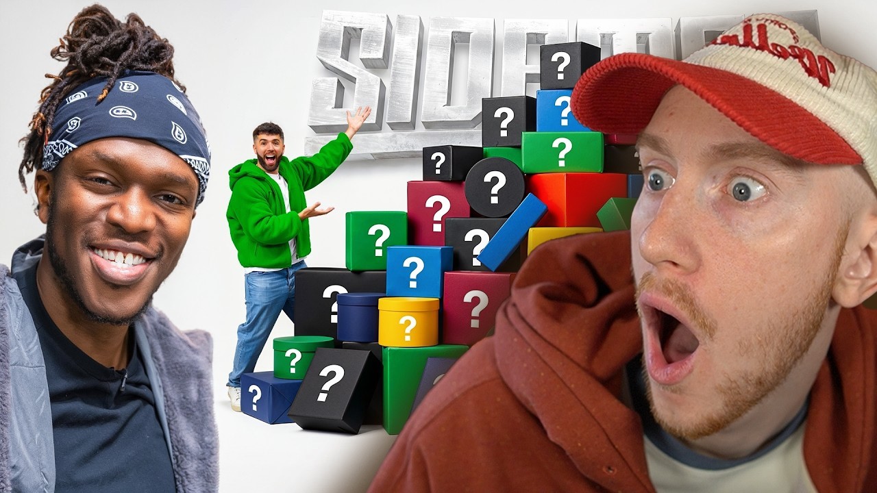 REACTING TO SIDEMEN OPEN 100 MYSTERY PRESENTS
