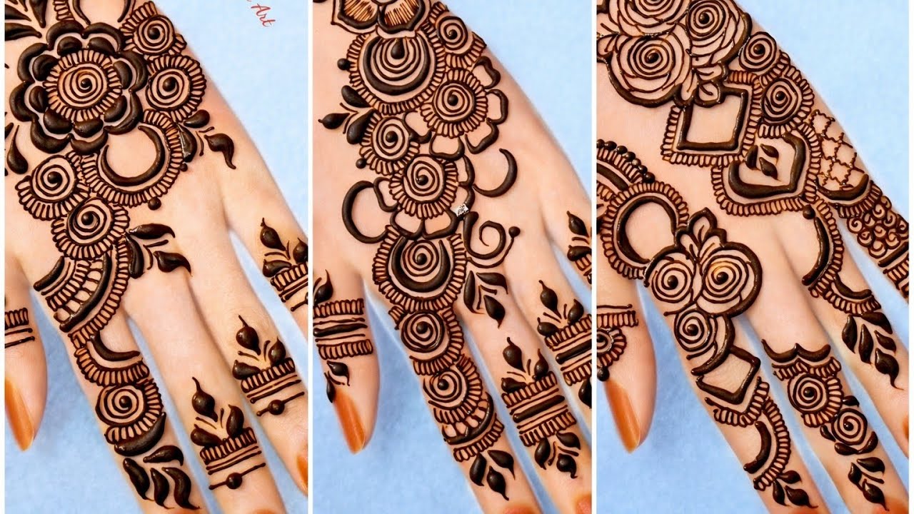Unique bridal mehndi designs for full hands | new mehndi design simple | Rose mehndi design for eid 