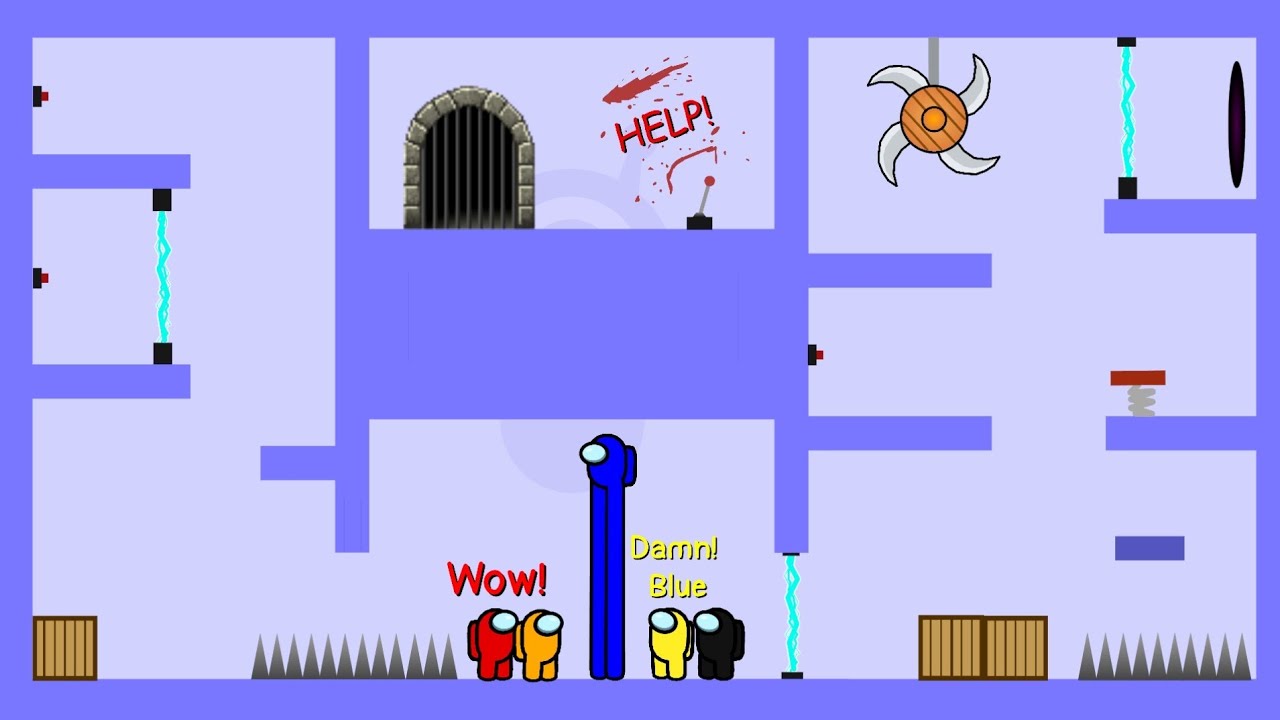 Among Us Stickman Obstacle Course Ep:4 | Stick Nodes Animation