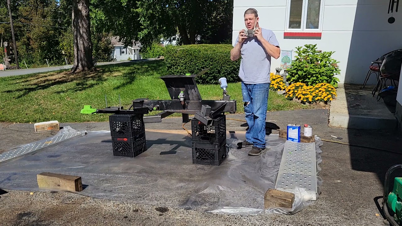 towable backhoe trencher restoration part 5