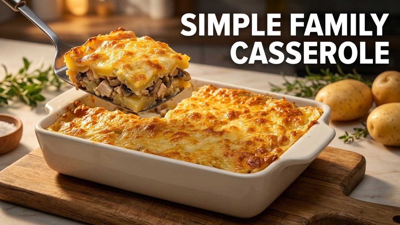 Do you have three potatoes and a chicken breast? The most delicious casserole for the whole family.