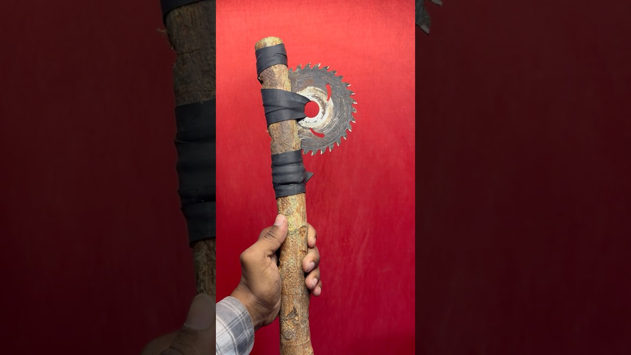 Making saw blade weapon | survival #art #diy #craftideas #shortvideo #viralvideo #handmade #diycraft