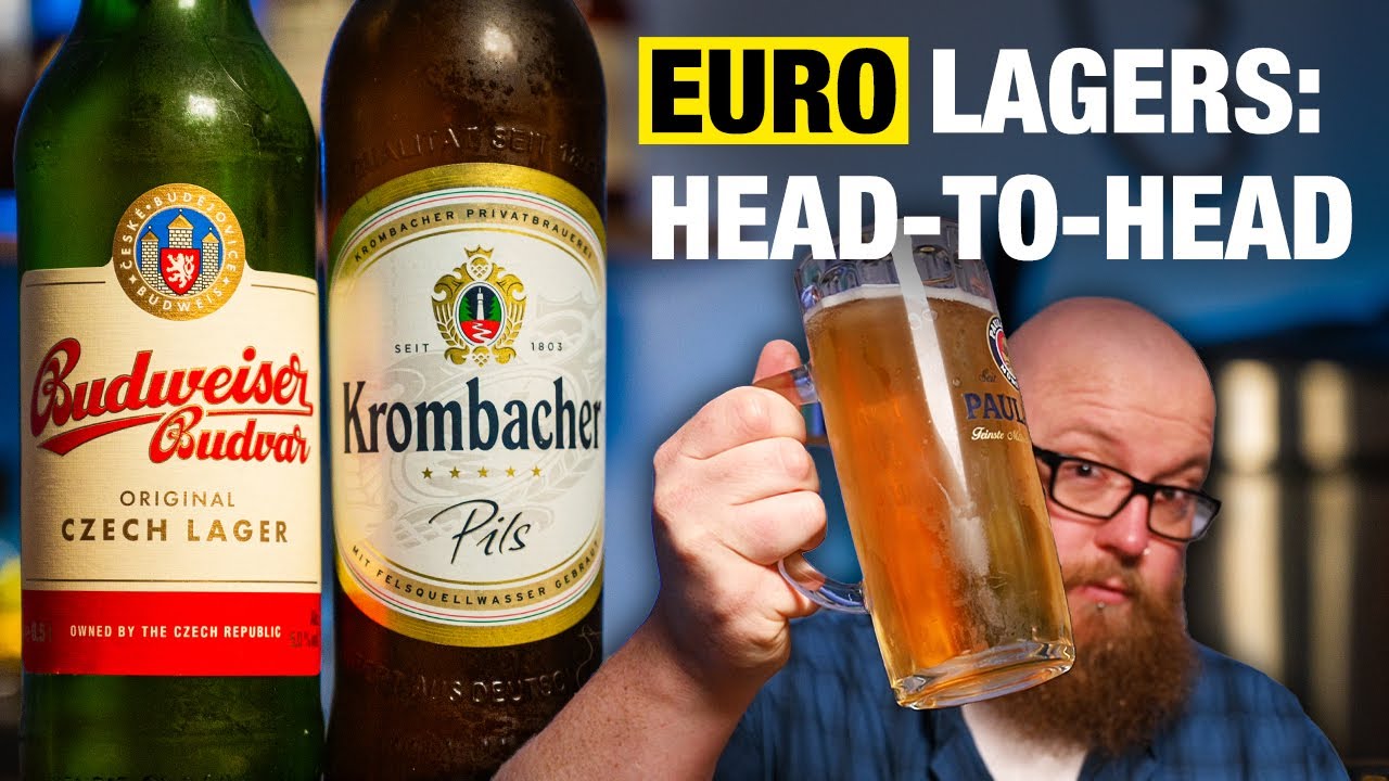 Budweiser Budvar vs Krombacher: Czech Lager vs German Pilsner Taste Test