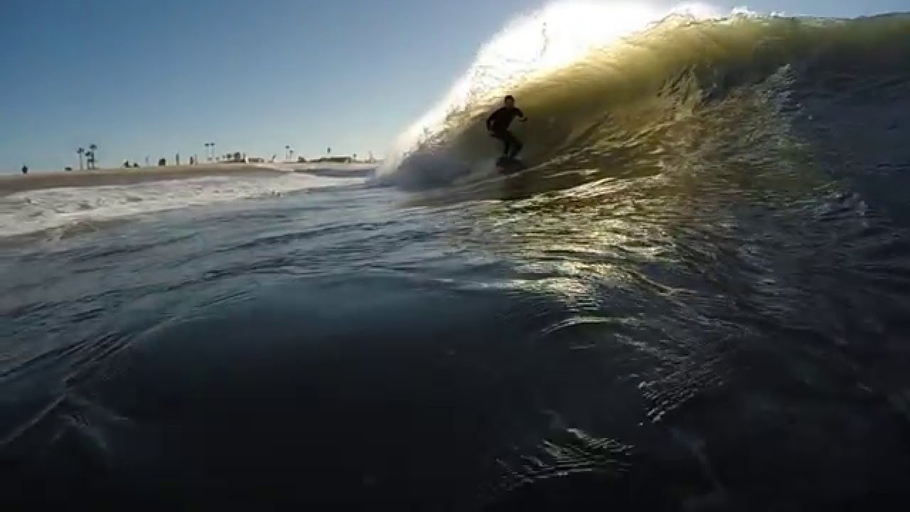 Surfing North Orange County  EL NINO 1-7-2016