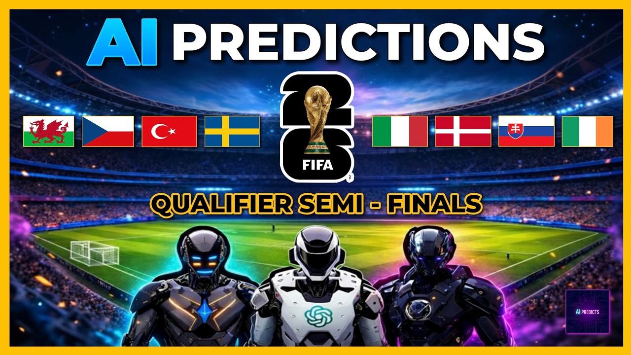 AI Predictions - World Cup Qualifier Playoffs (26th March) | Grok v ChatGPT v Gemini
