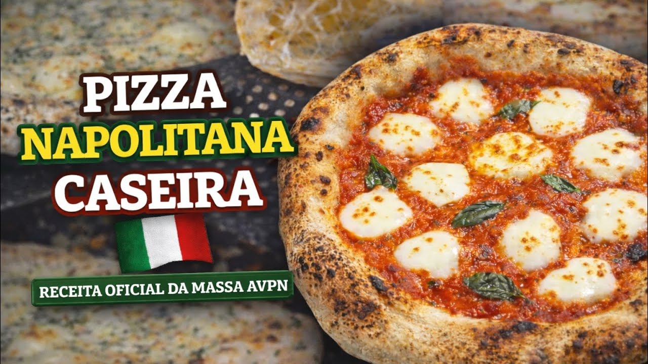 🍕 A VERDADEIRA Pizza Napolitana: Segredo da AVPN em Casa! 🇮🇹 - Massa de longa Fermentação!
