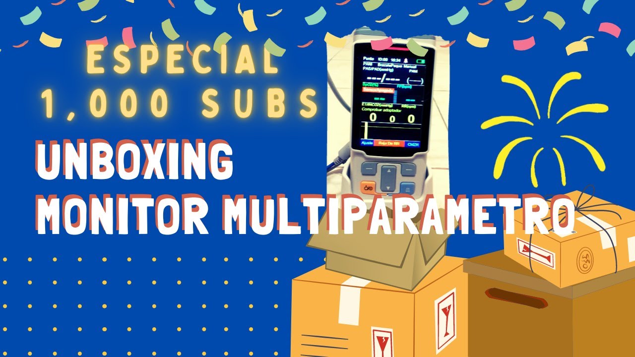 UNBOXING monitor MULTIPARAMETRO T4E ¿Qué tan PRACTICO es? | ¡¡Especial de 1,000 SUBS!!