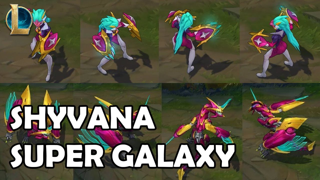 Super Galaxy Shyvana Skin Spotlight from League of Legends