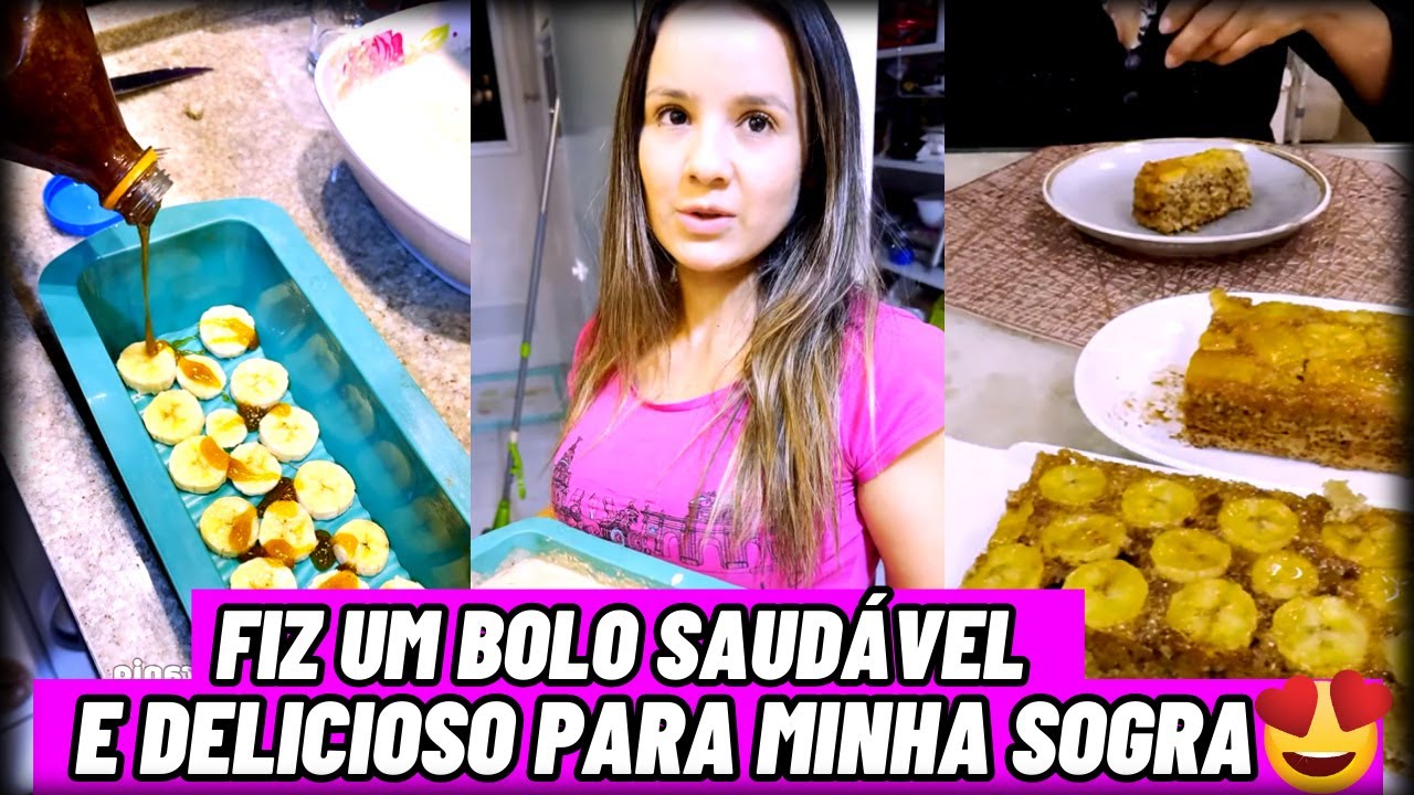 Fiz um Bolo Saudável e Delicioso para Minha Sogra ❤️