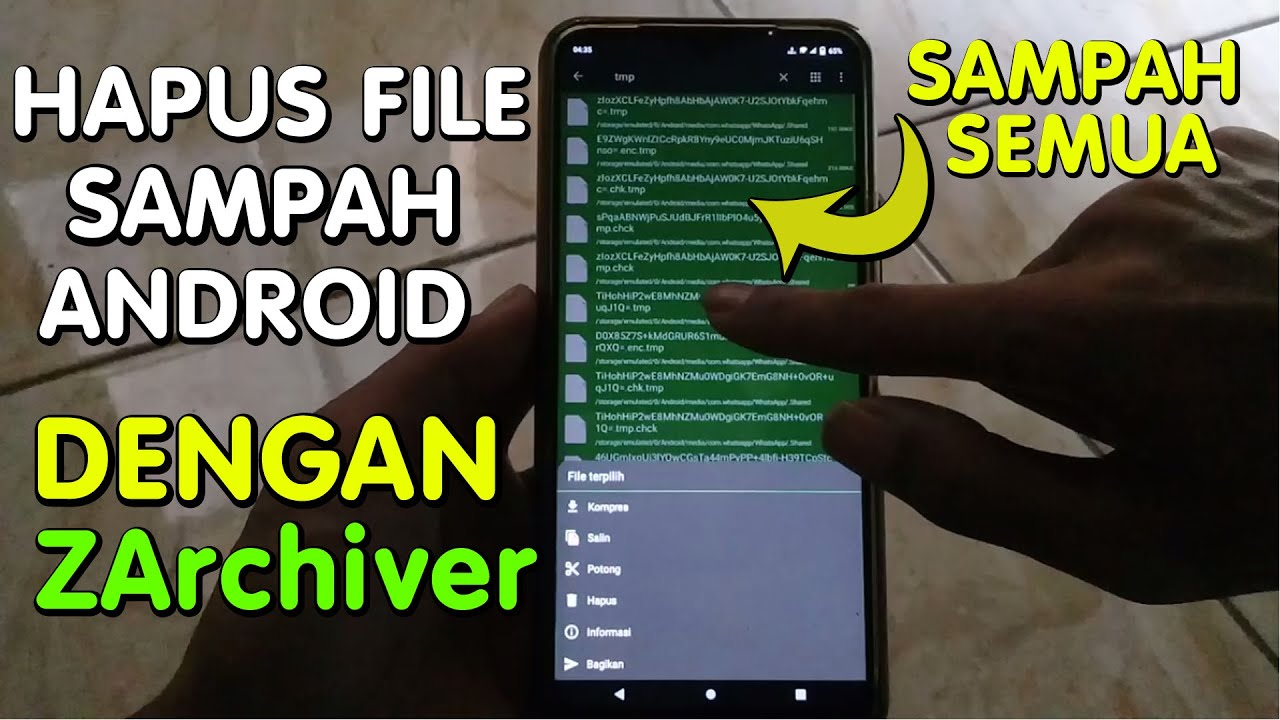 Cara Hapus Sampah Tersembunyi Di android Menggunakan ZArchiver (ZArchiver Method)