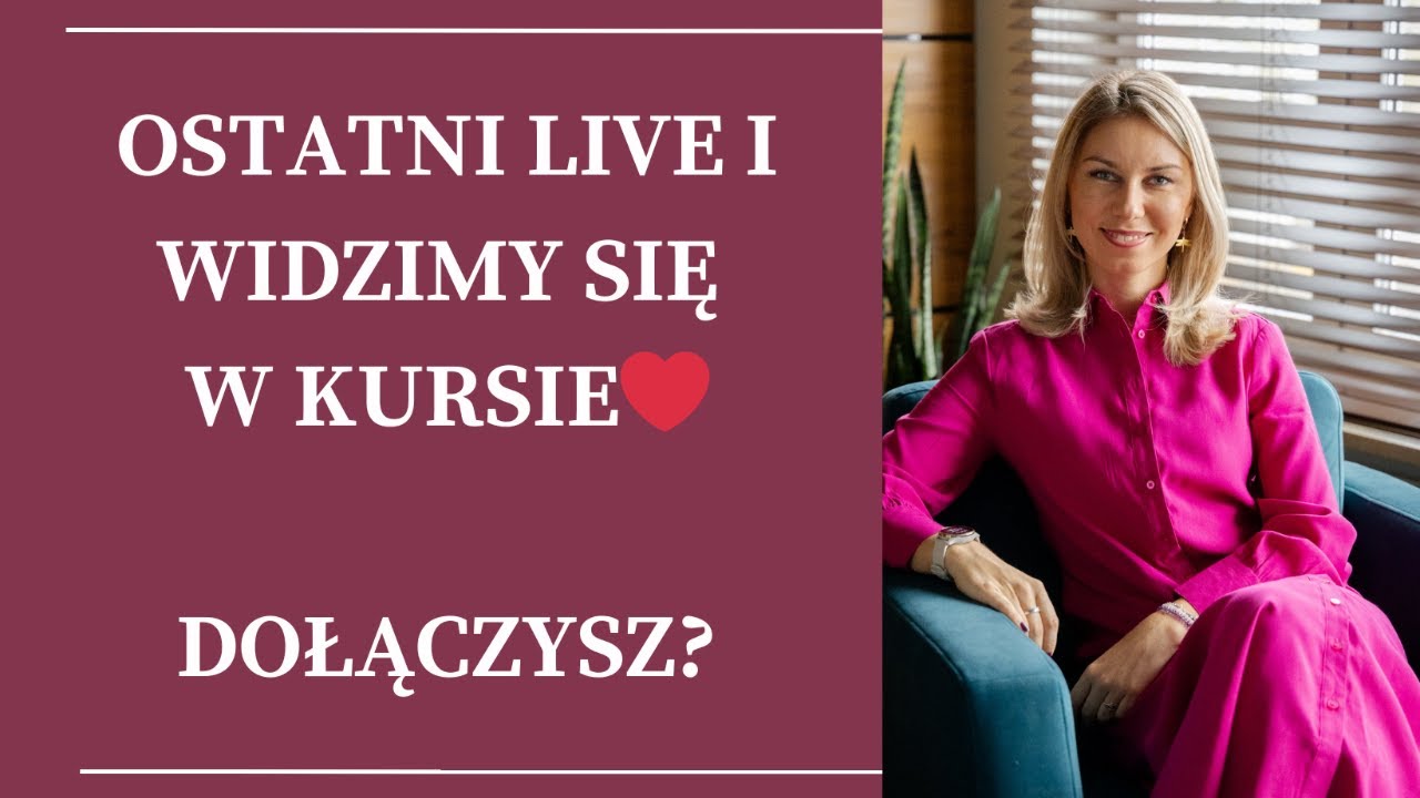 Ostatni LIVE przed kursem o wstydzie i winie!