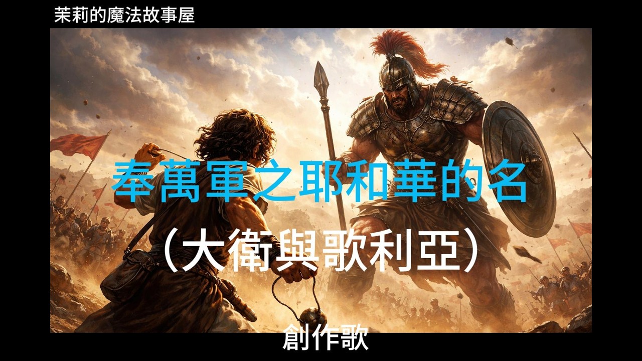 奉萬軍之耶和華的名｜大衛與歌利亞聖經詩歌｜宣告得勝敬拜音樂 爭戰勝敗在乎耶和華｜信心宣告音樂 撒母耳記上17章敬拜音樂｜聖經故事