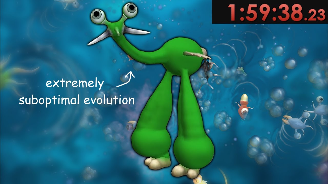 I tried to speedrun Spore. It did not go well.