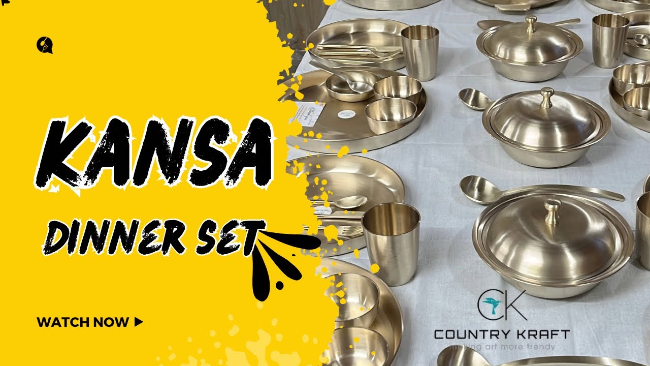 Kansa (Bronze ) Dinner set || Premium Kansa plate || Kansa Jug || Country Kraft 