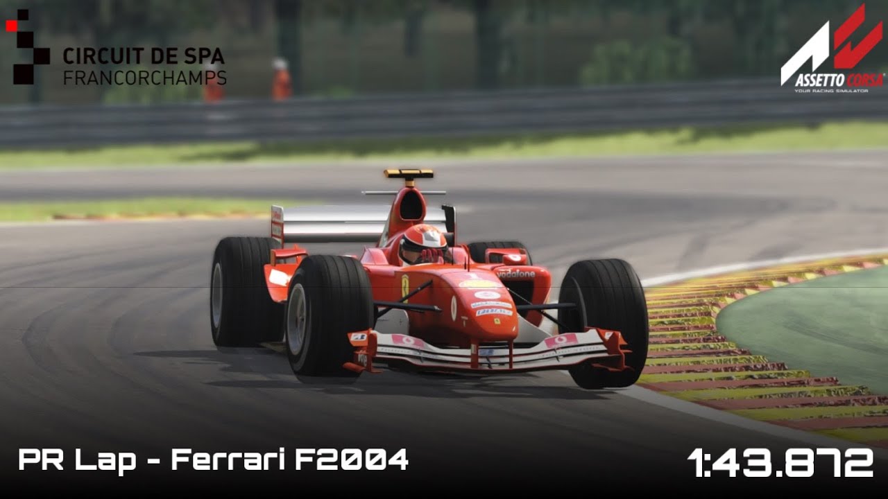 Ferrari F2004 - Circuit de Spa-Francorchamps - 1:43.872 - Assetto Corsa