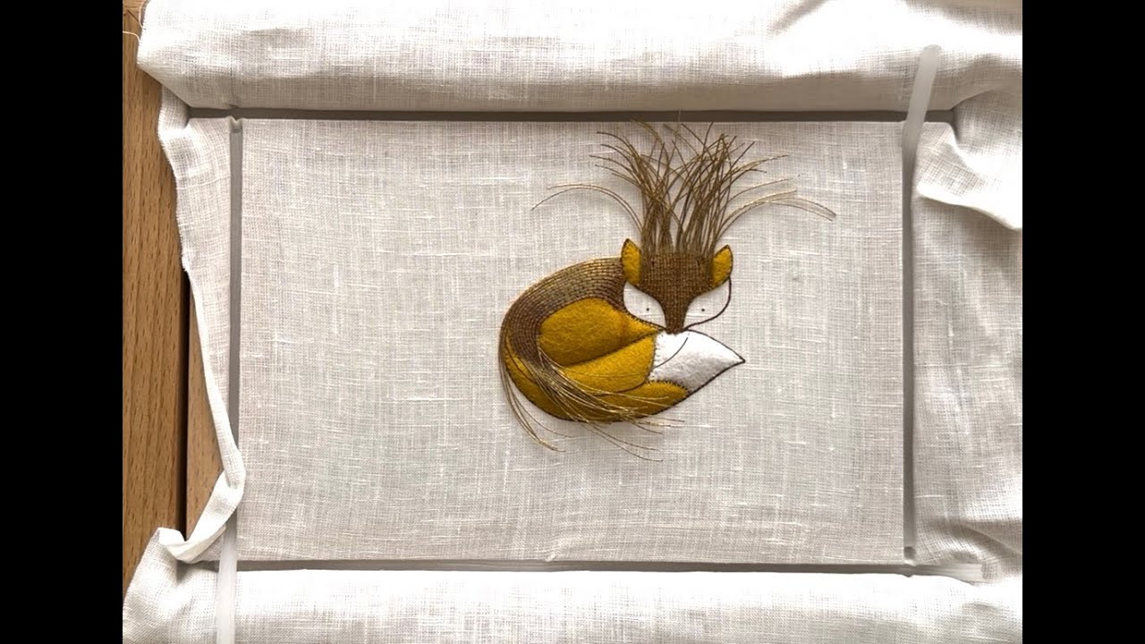 Aug 17, 2025 “Foxy” Metalwork Embroidery Kit by Becky Hogg [Part 2 Couching & Plunging]