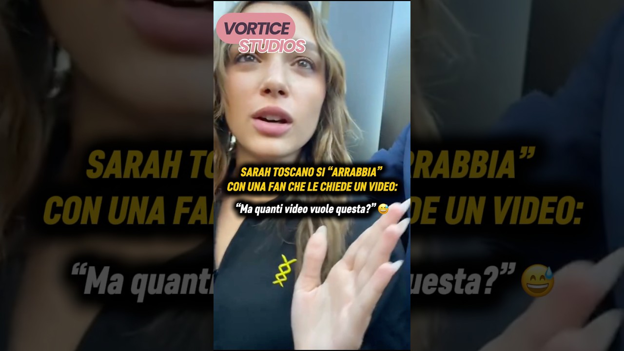Sarah Toscano si arrabbia scherzosamente con una fan che le chiede troppi video 😅