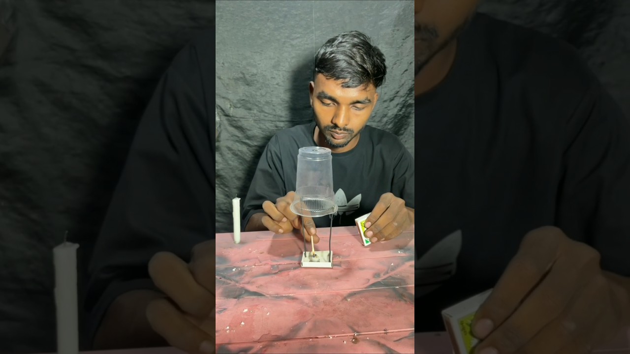 Experiment 😱🔥 I flying plastic glass #diy #lifehacks #shorts #experiment