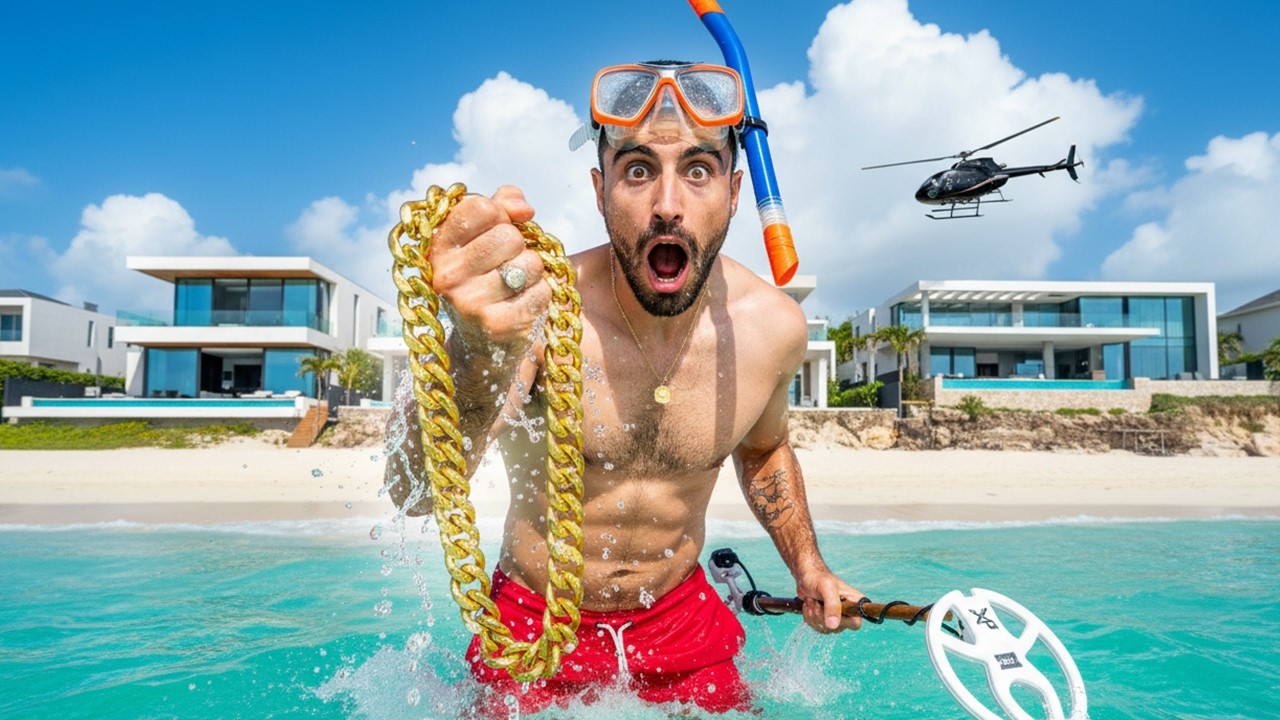 חיפשתי עם גלאי מתכות בחופים של האנשים הכי עשירים בישראל!!!