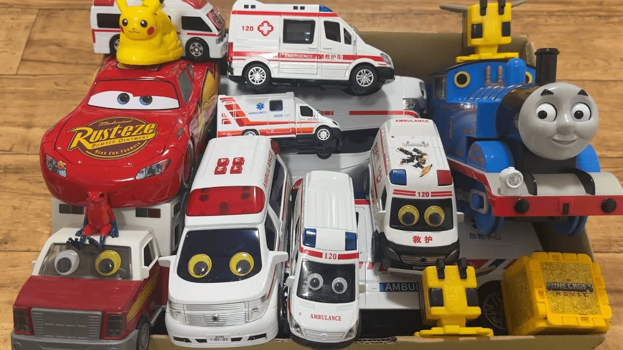 救急車とトーマスのミニカー達が坂道を緊急走行します🌟#２６６