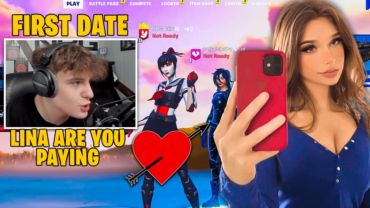 Clix And Lina Going On First IRL Date But only If Lina Is Paying