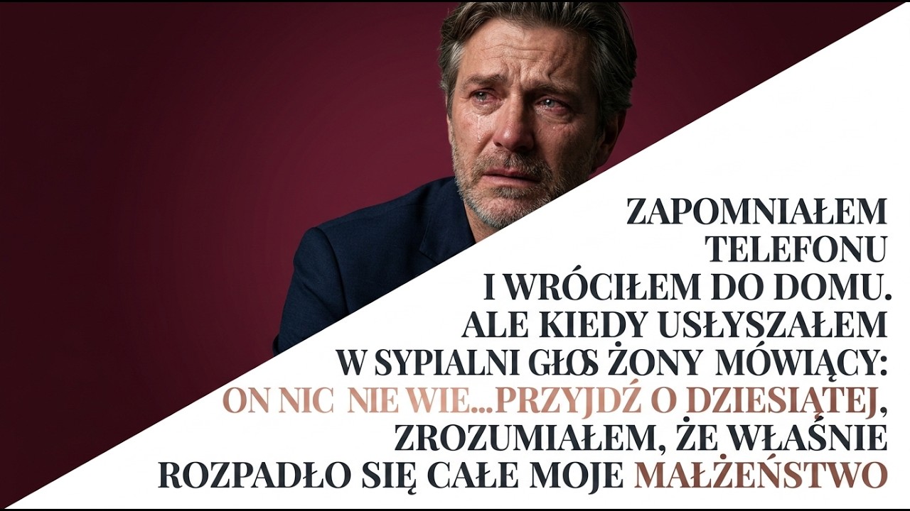 Wróciłem do domu po telefon… a moja żona z kochankiem PLANOWALI ZABRAĆ MI wszystko!