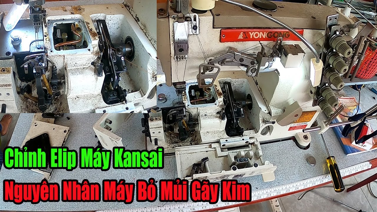 Cách Chỉnh Elip (Cam Sàn) Máy Kansai | Nguyên Nhân Máy May Bị Bỏ Mui | Gay Kim | 