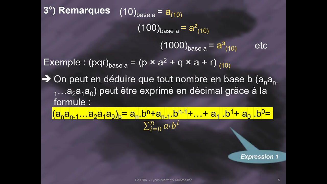 Diaporama de cours /TD sur les systèmes de numération, transcodage de l'information & norme IEEE 754