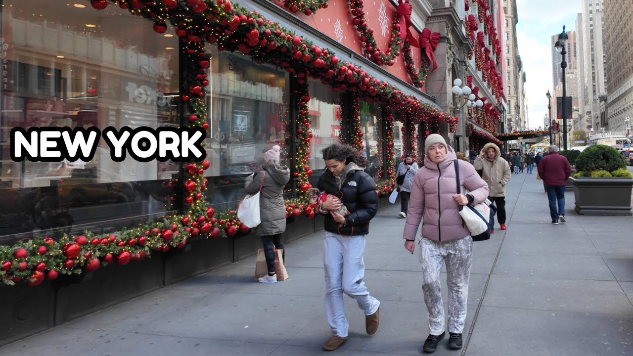 New York City Christmas Walk [4K] 2025🎄✨| Macys Holiday Decoration 🎅🏾