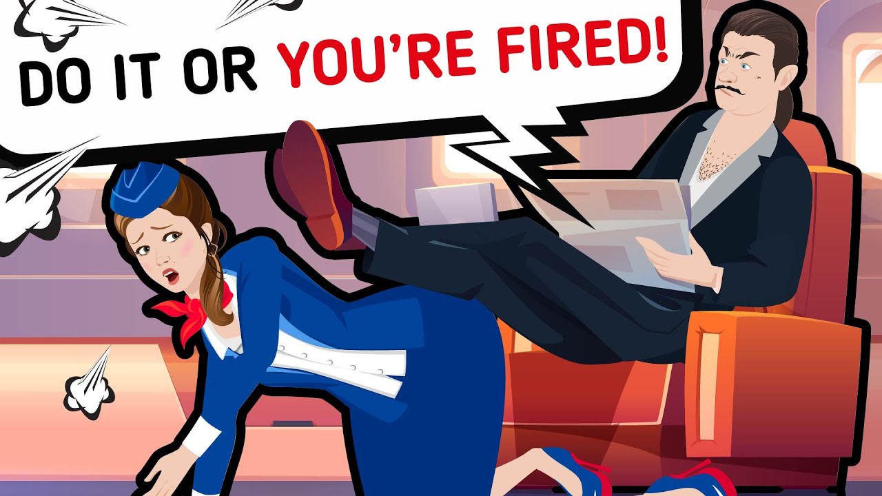 A Man From First-Class BULLIED A Poor Stewardess The Entire Flight - AmoMama