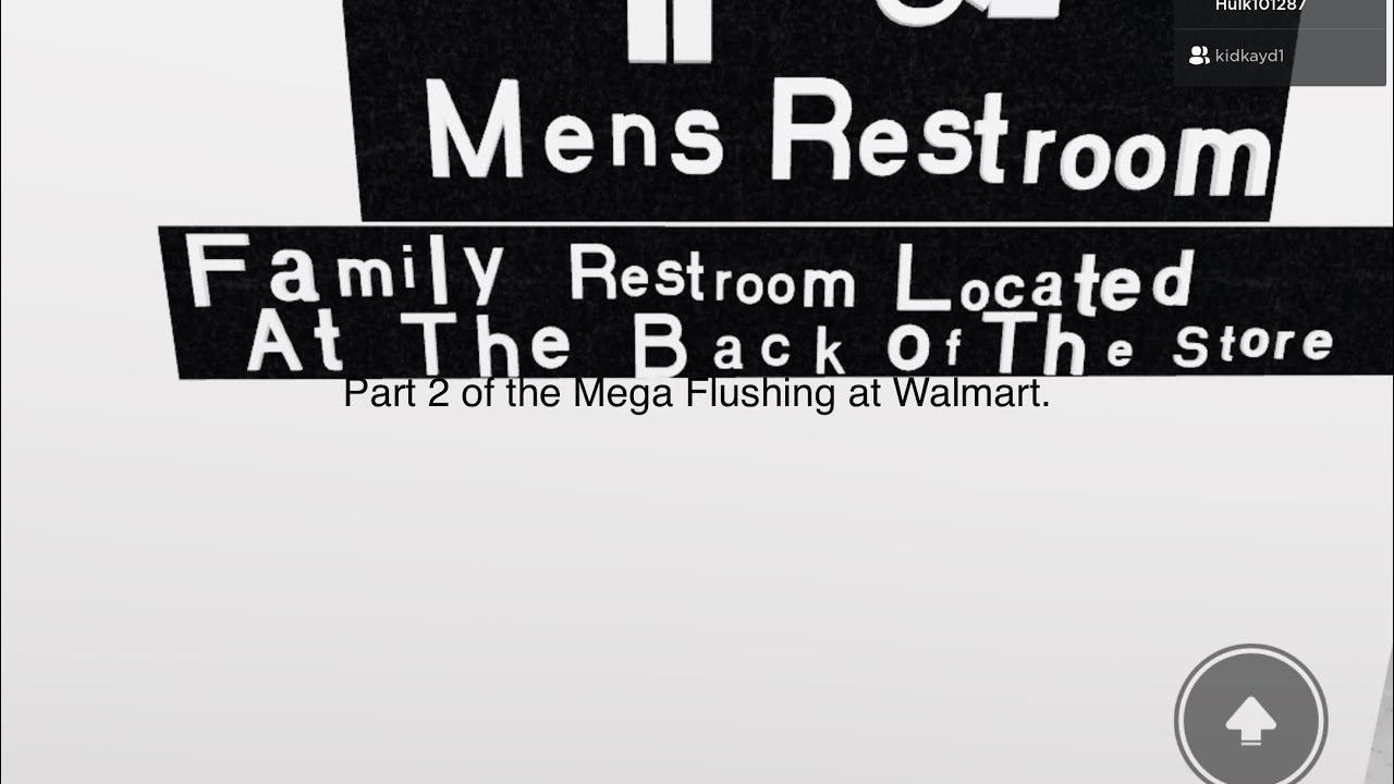 Walmart Men’s Restroom Full Shoot Part 2/ Roblox