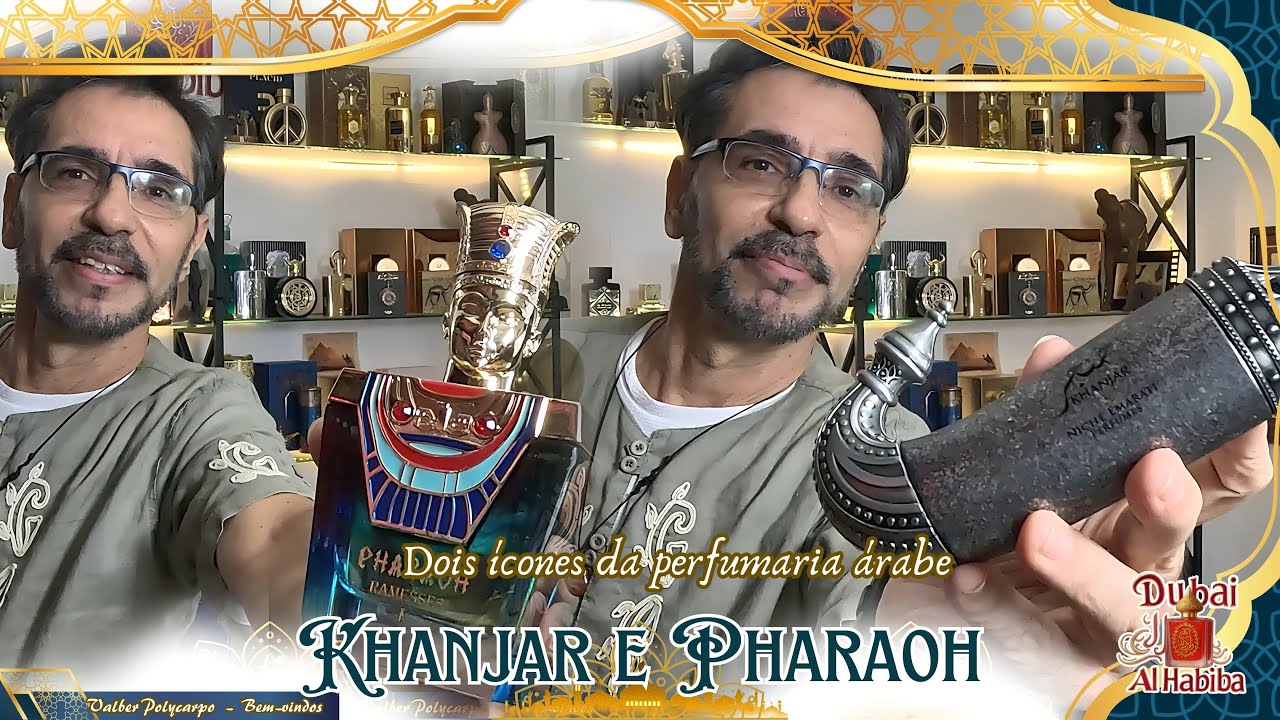 Vídeo abertura do canal - Perfumes khanjar de Lattafa e Pharaoh da Bharara