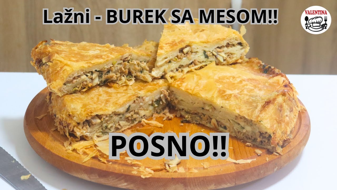 POSNO❗Lažni burek sa mesom💥Niko ne primeti da mesa nema ni mrvice-U slast se pojede i traži još😍