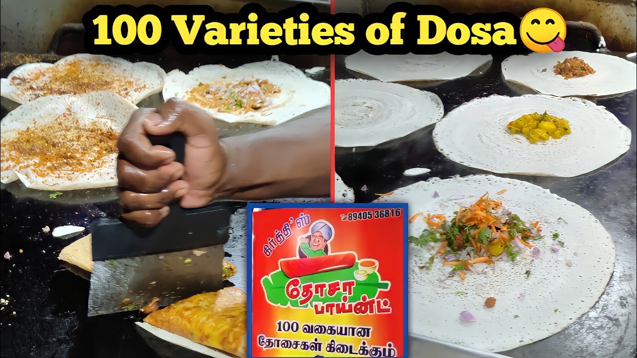 A man selling 100 varieties of Dosa | Dosa point | Foodies Heaven