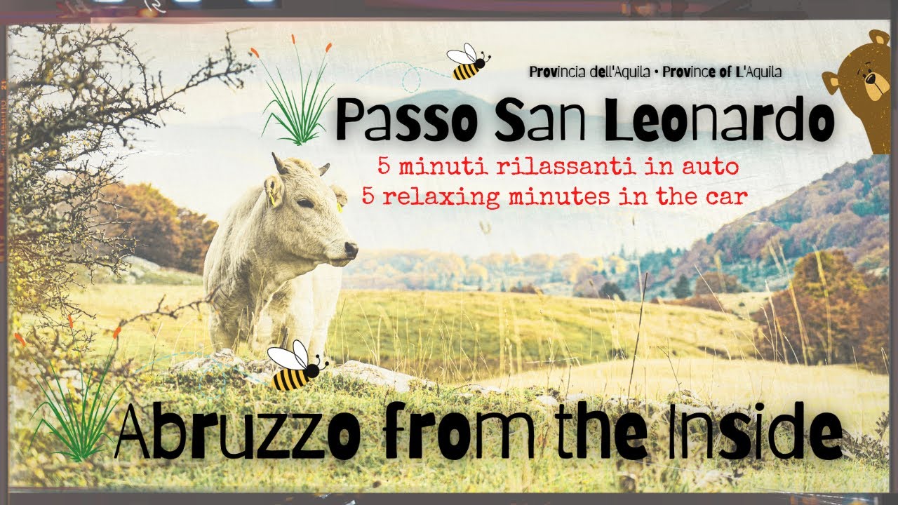 Driving from Pacentro (AQ) through Passo San Leonardo (AQ) in beautiful Abruzzo, Italy.
