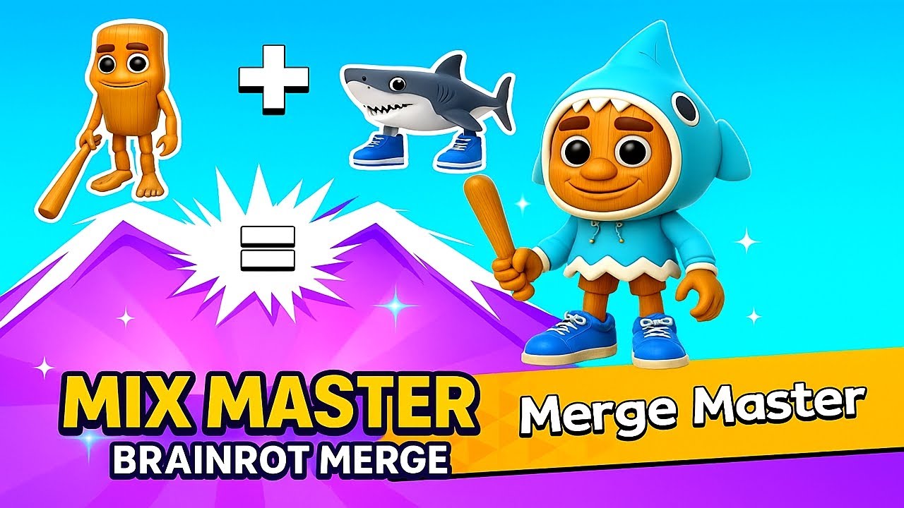 Mix Master Brainrot Merge — Геймплей (iOS, Android)
