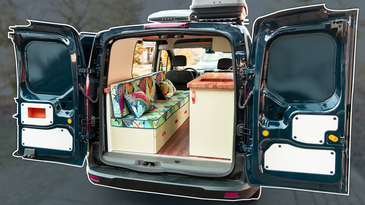 CUSTOM TINY CAMPER | FULL TOUR | 2023 Ford Transit Connect