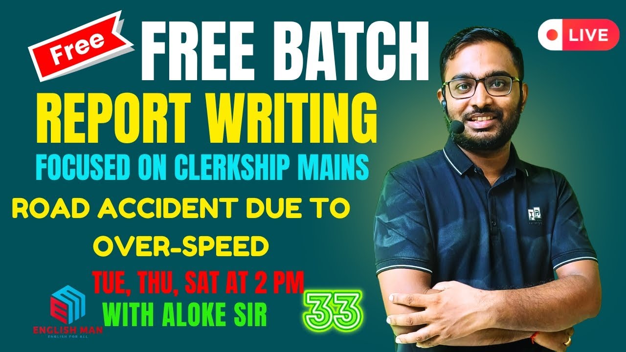 Report Writing Practice for Clerkship Mains। Road Accident due to Over-Speed। By Aloke Sir। Class-33