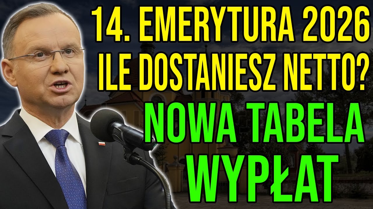 Czternasta Emerytura 2026: Ile Dostaniesz Netto? Sprawdź Tabelę Wypłat!