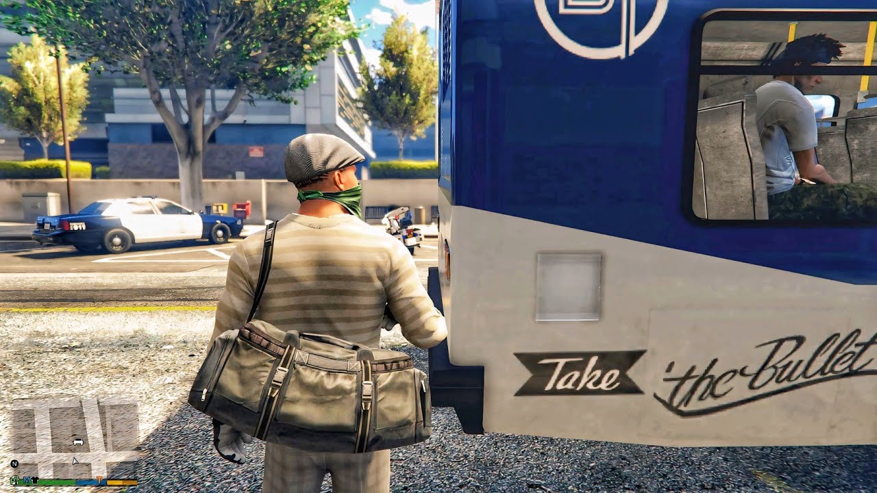 Gta V Enchanted - Franklin Came to Steal the Police Bike… And No One Could Catch Him
