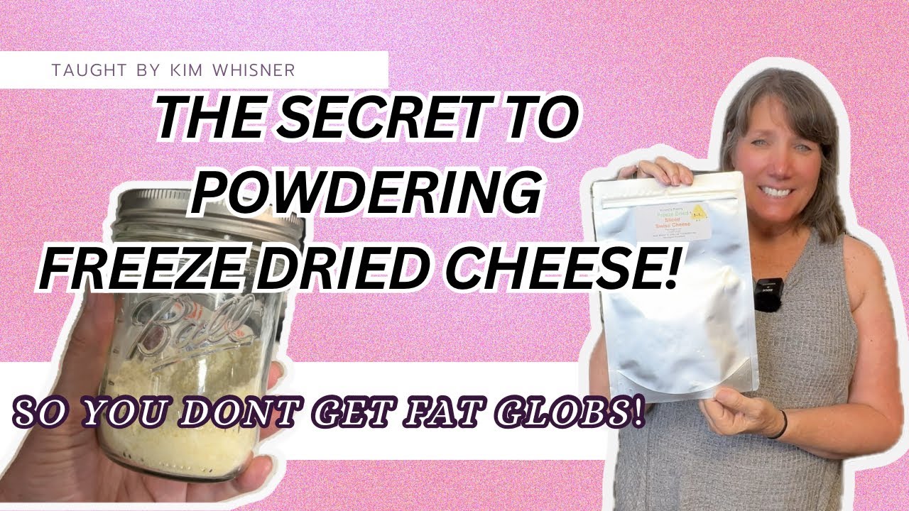 Learn the secret to powdering freeze-dried cheese and say goodbye to fat blobs and chunky cheese!
