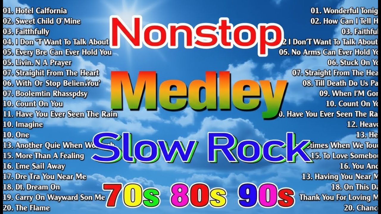 Slow Rock Love Songs Ultimate Nonstop 🎧 Timeless Rock Ballads 70s 80s 90s 🎷