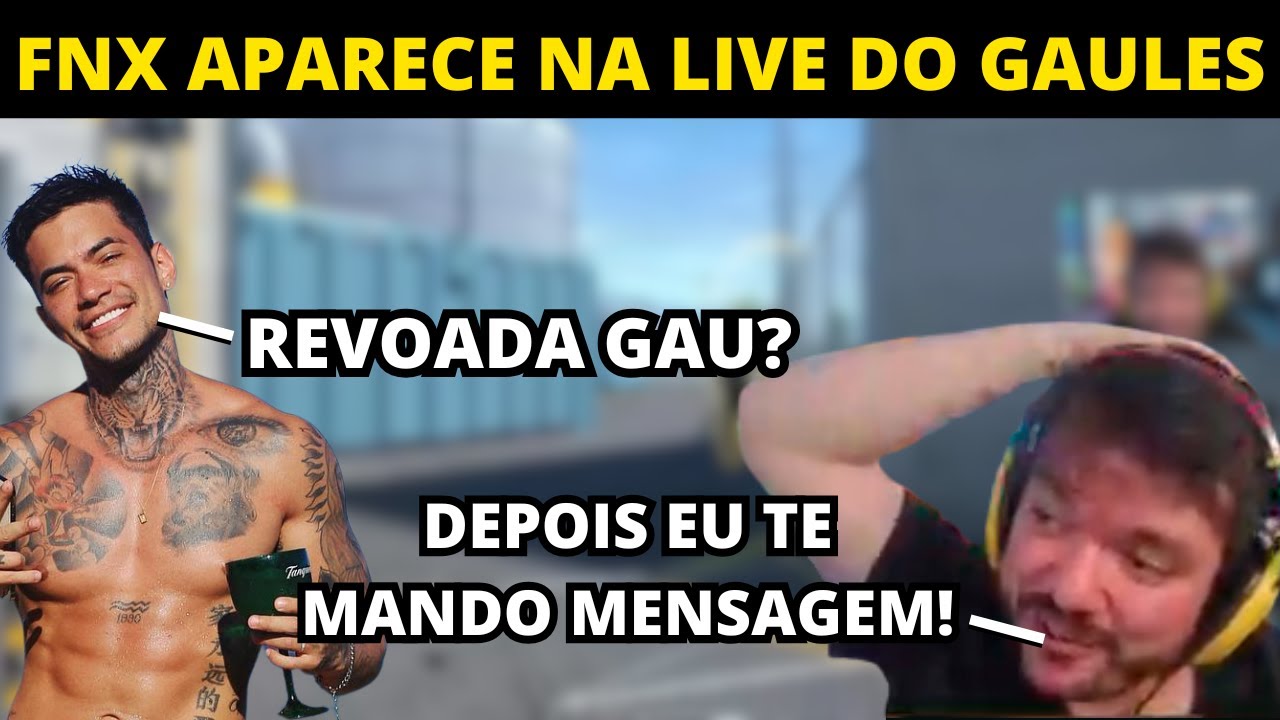 FNX APARECEU NA LIVE DO GAU! 🤣🤣