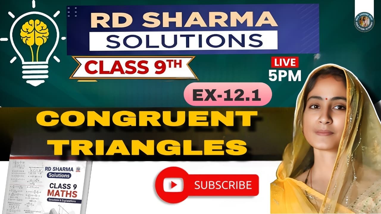 R.D , SHARMA CLASS 9th CHAPTER ( QUADRILATERALS ) Ex :- 12.1.  LIVE  , By - Reena ma