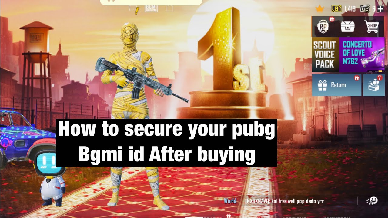 How to secure your PUBG And Bgmi account After Buying. PUBG ya Bgmi id Kaise secure Kare .