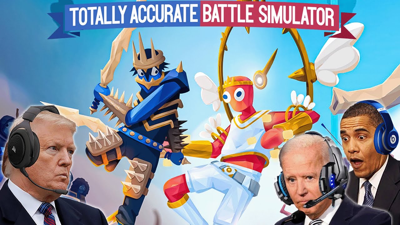 Президенты США играют в Totally Accurate Battle Simulator (TABS)