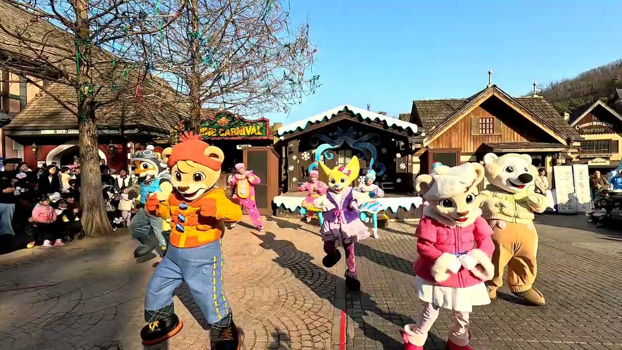 [4K]용인에버랜드런런런! 스노우 프렌즈 2026년 2월28일 플영상 4시 3회차